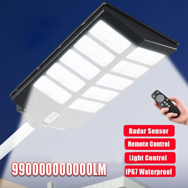 2000W LED Super Bright Outdoor Remote Control Solar Street Light view 4