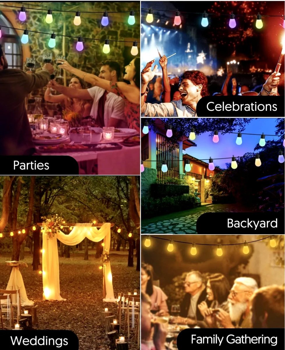 5W RGB Weatherproof LED Solar String Lights detail
