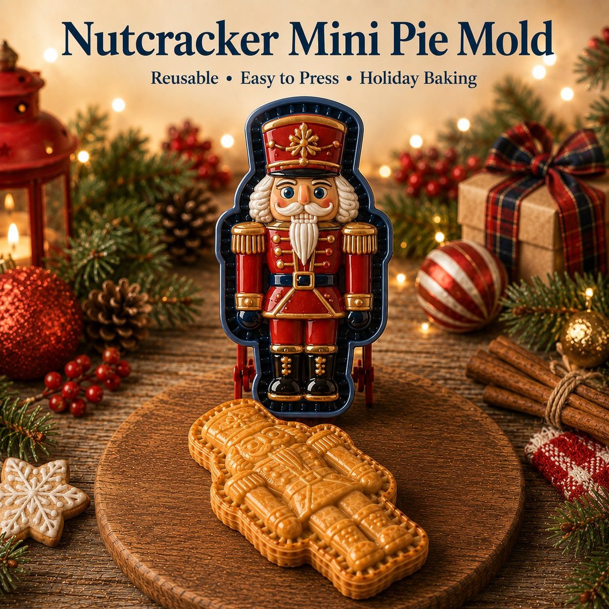 9-Design Christmas Mini Pie Mold Collection view 8