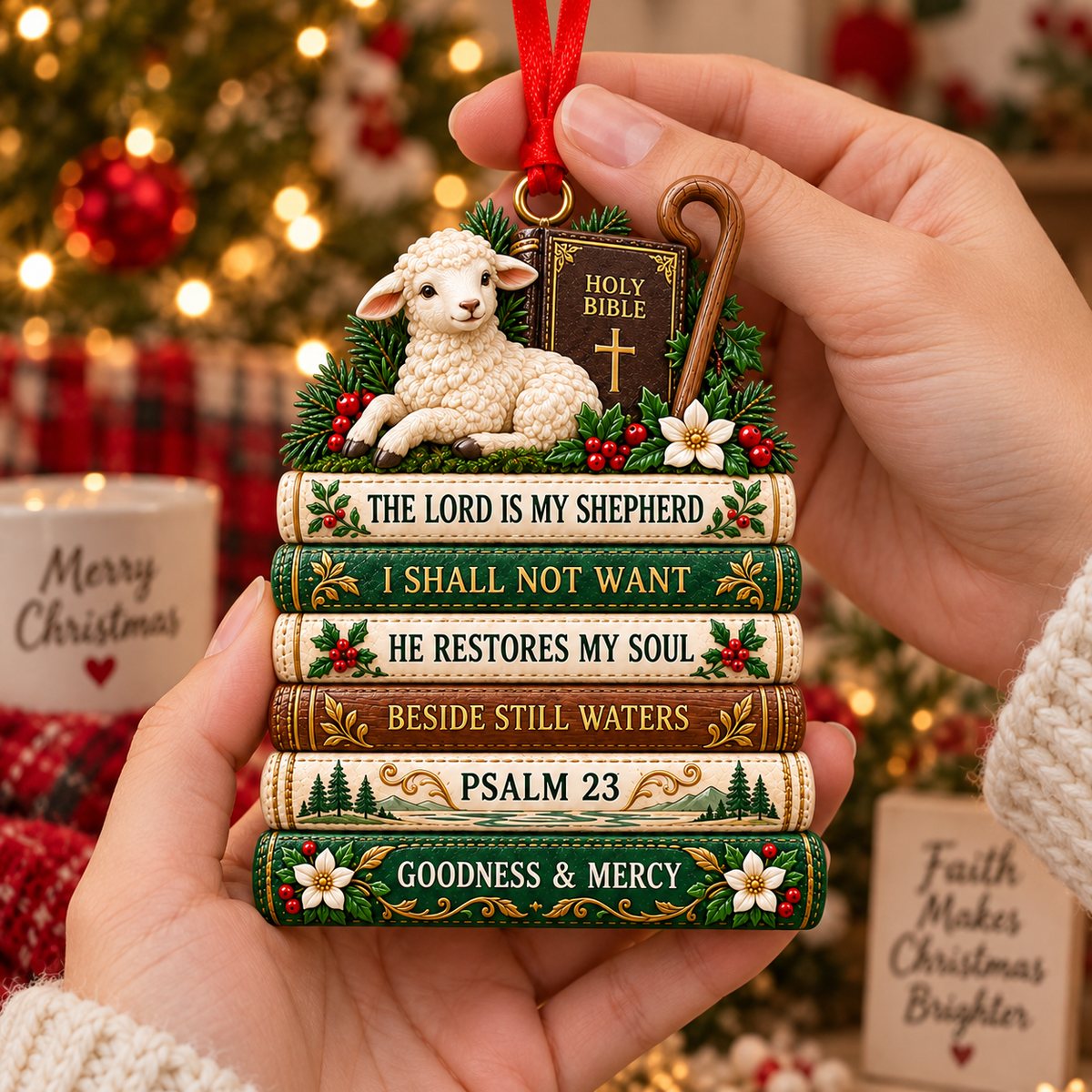 Bible Faith Christmas Acrylic Ornament Collection view 2