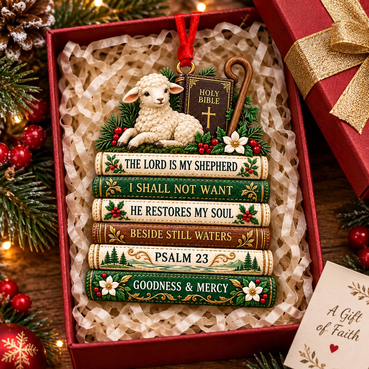 Bible Faith Christmas Acrylic Ornament Collection view 3