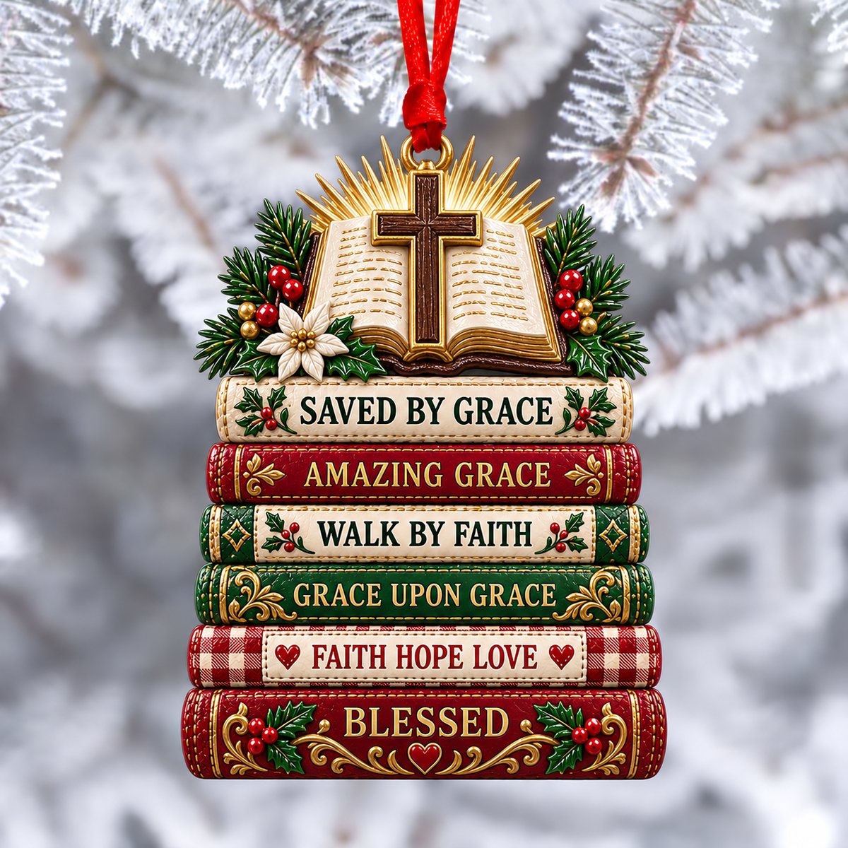 Bible Faith Christmas Acrylic Ornament Collection view 5