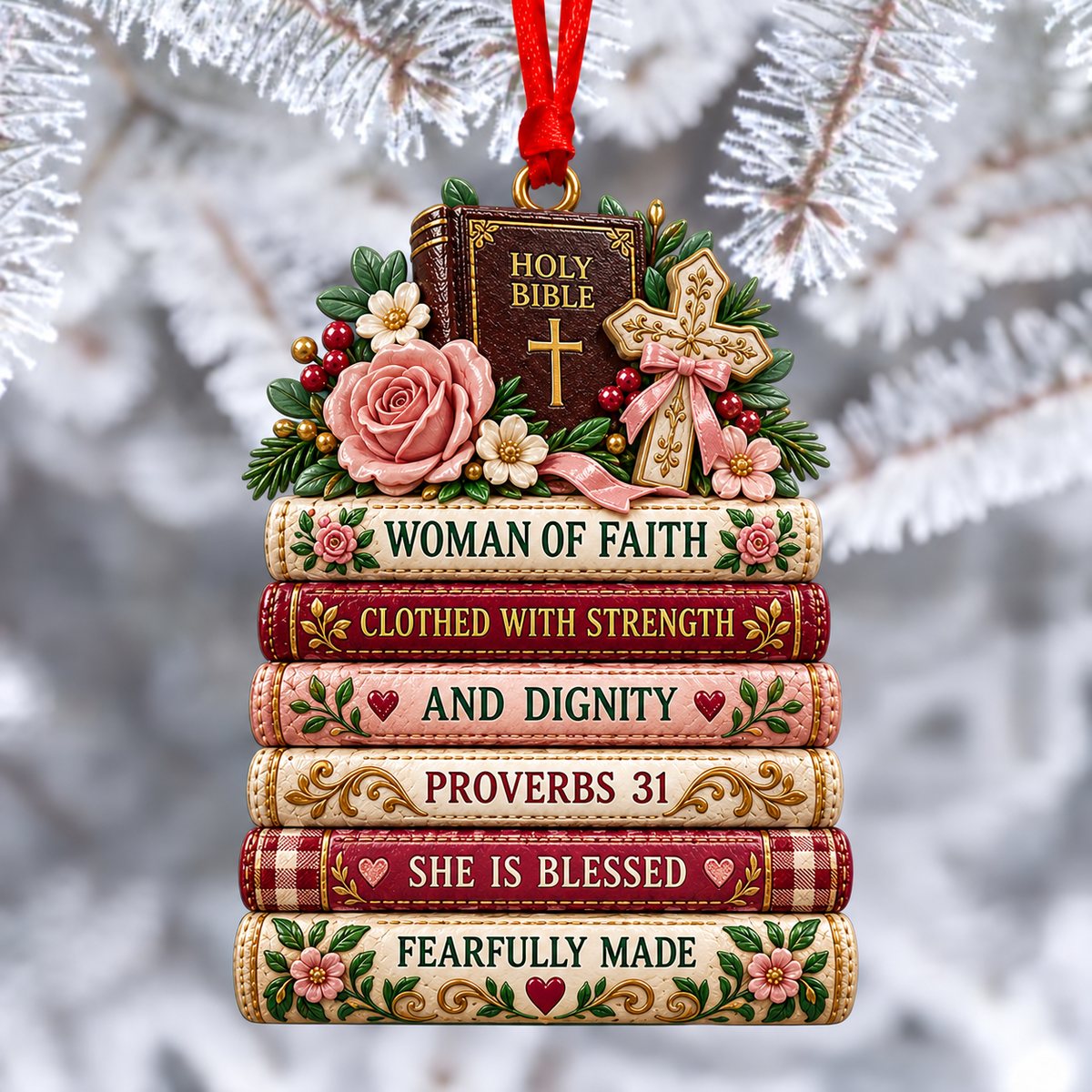 Bible Faith Christmas Acrylic Ornament Collection view 6
