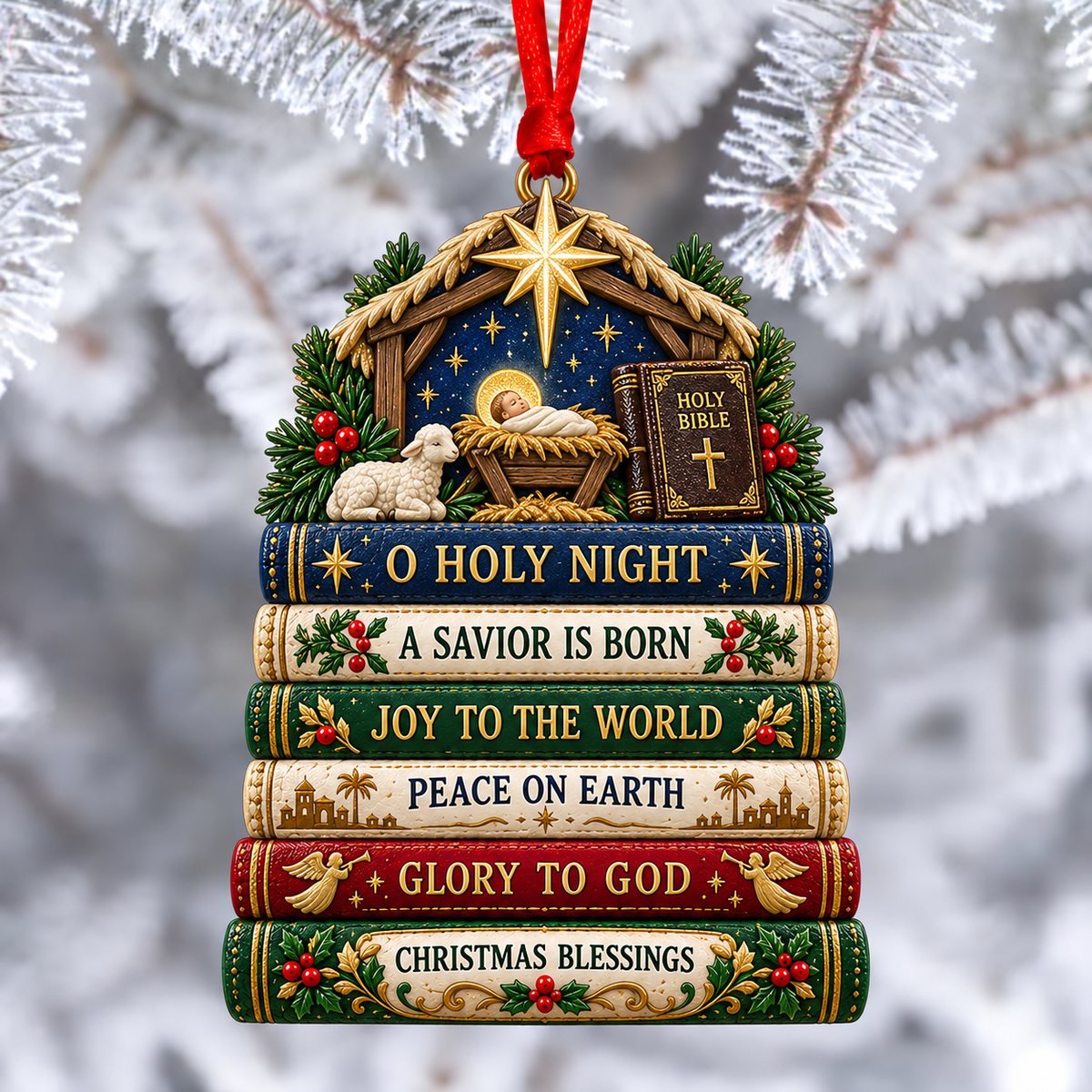 Bible Faith Christmas Acrylic Ornament Collection view 7