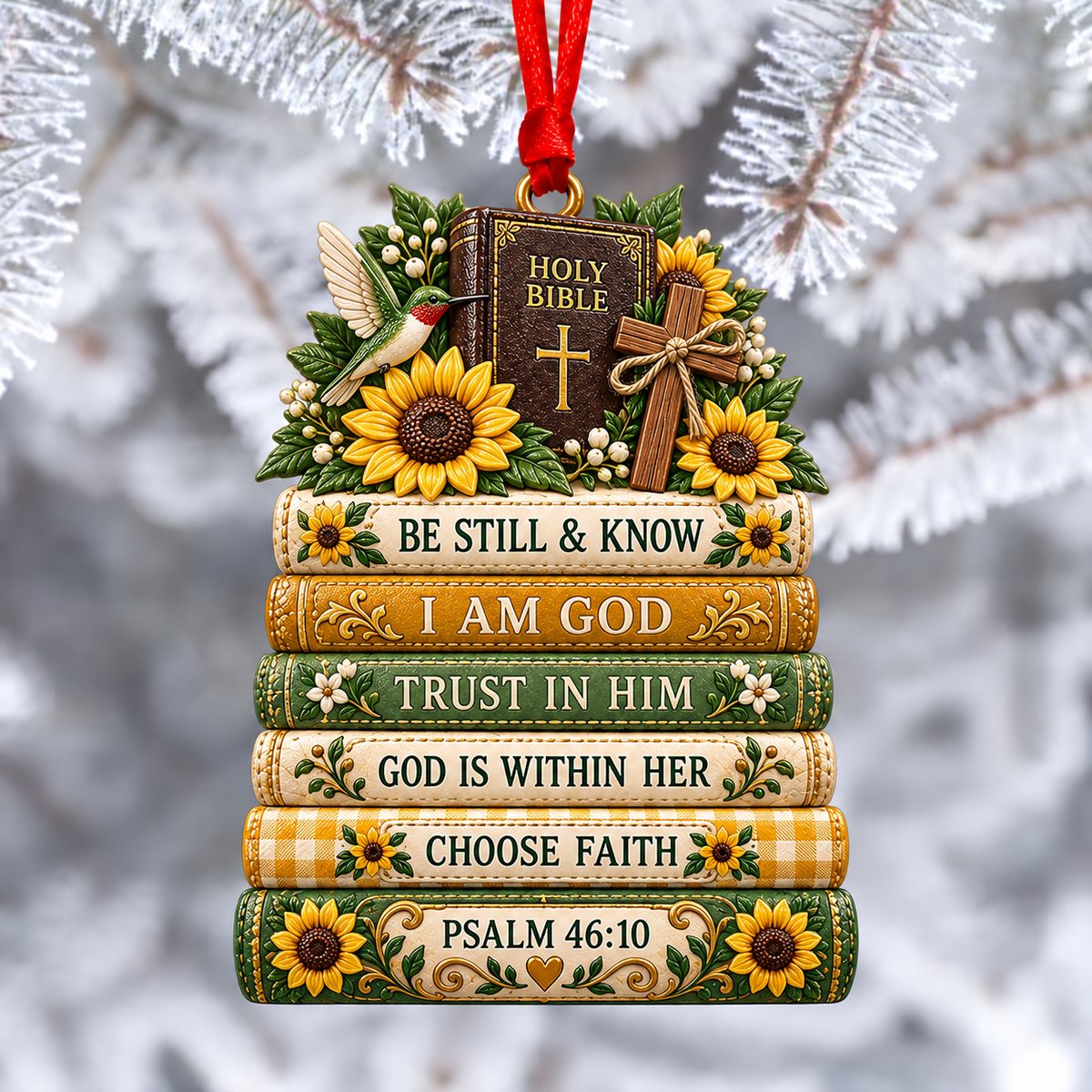 Bible Faith Christmas Acrylic Ornament Collection view 8