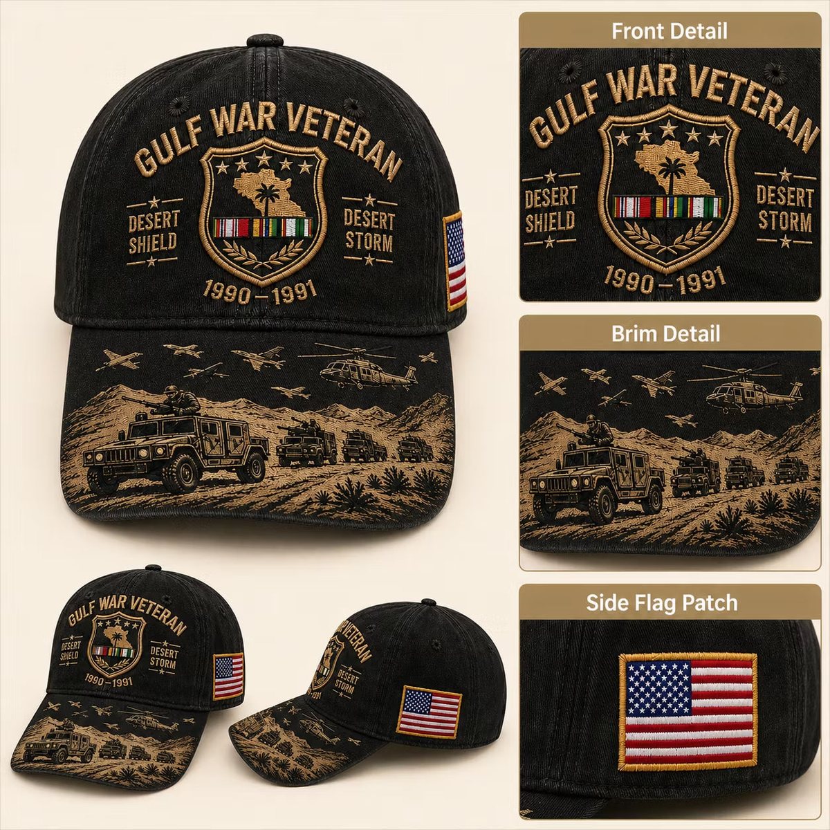 Desert Storm Veteran Commemorative Cap view 5