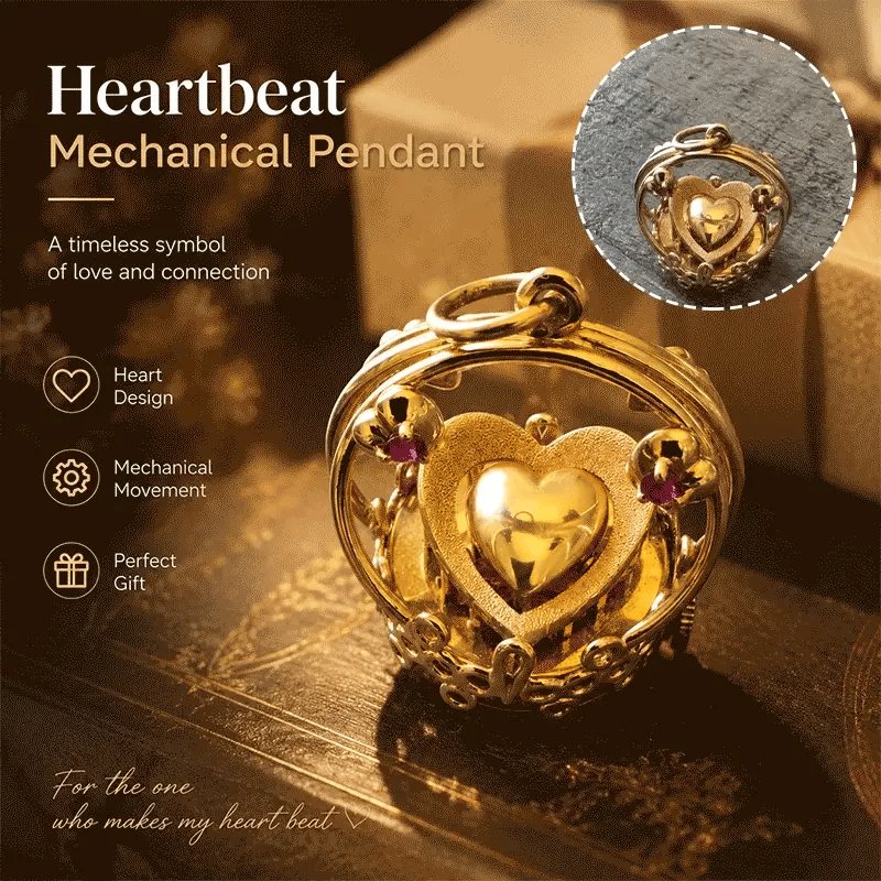 Heartbeat Mechanical Heart Pendant