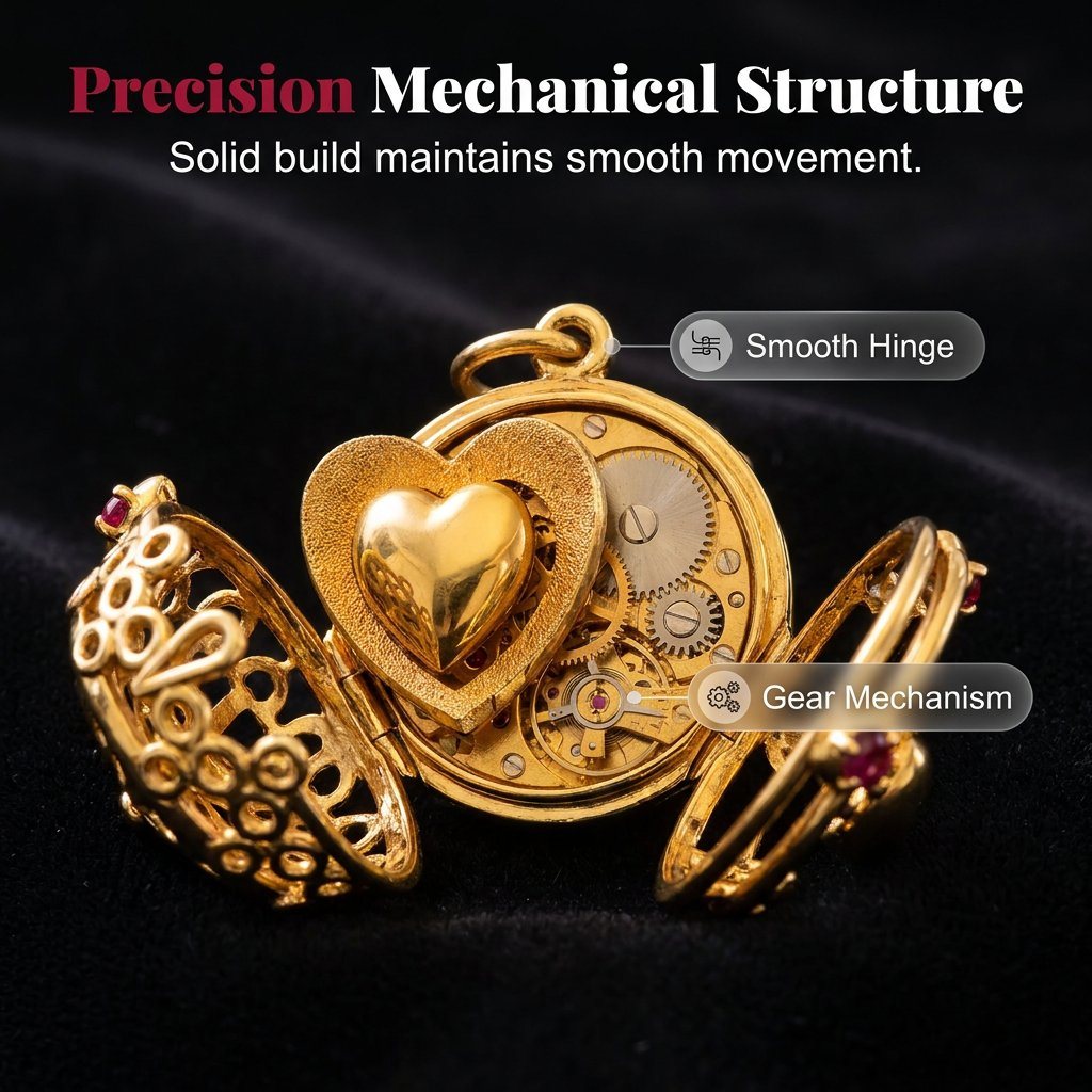 Heartbeat Mechanical Heart Pendant view 4