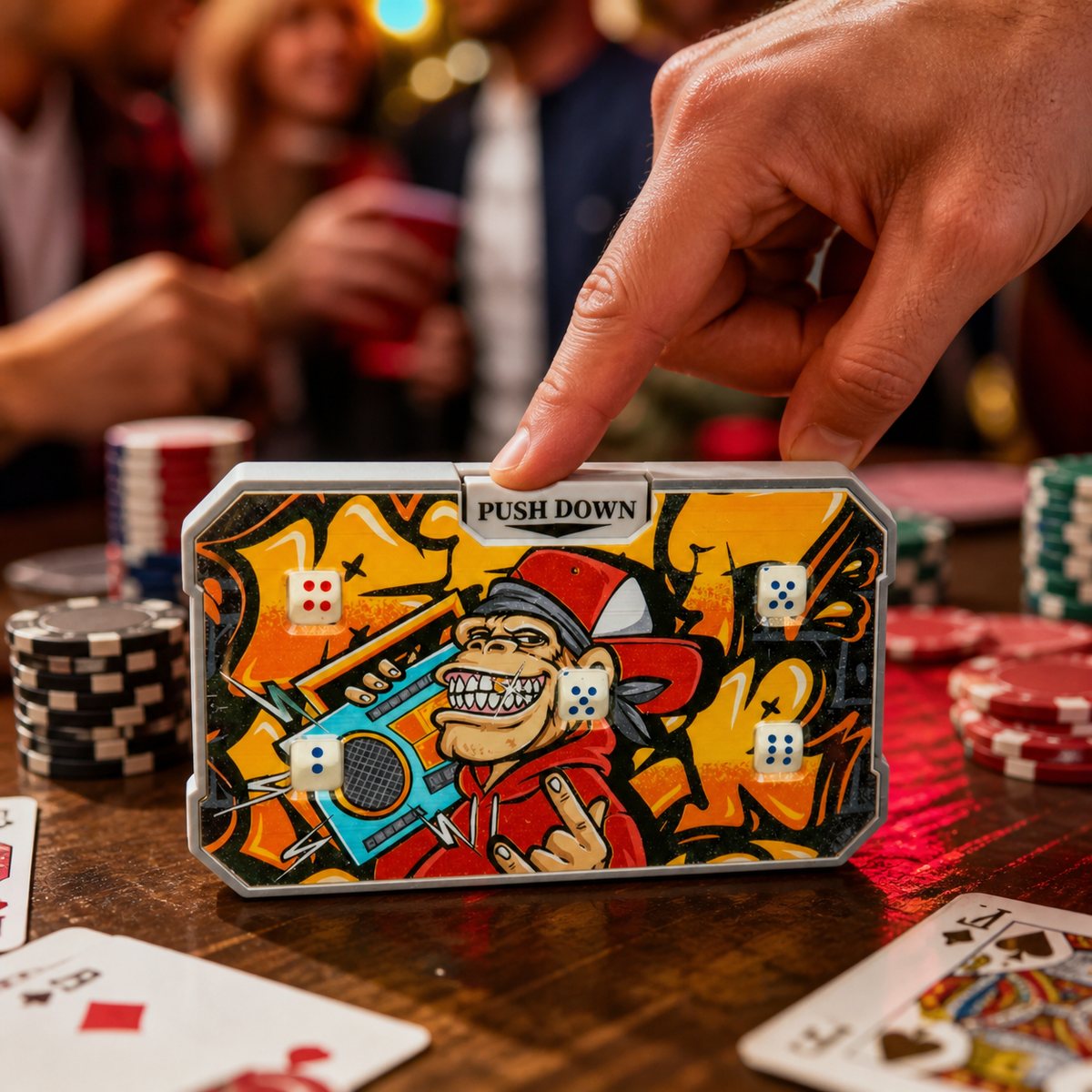Press-to-pop dice Popper view 2