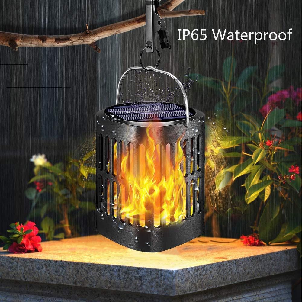 Solar LED Flame Lantern Light view 2