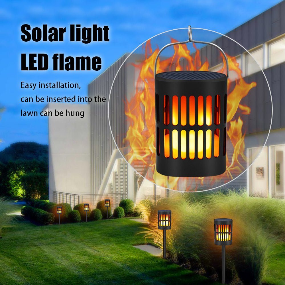 Solar LED Flame Lantern Light view 6