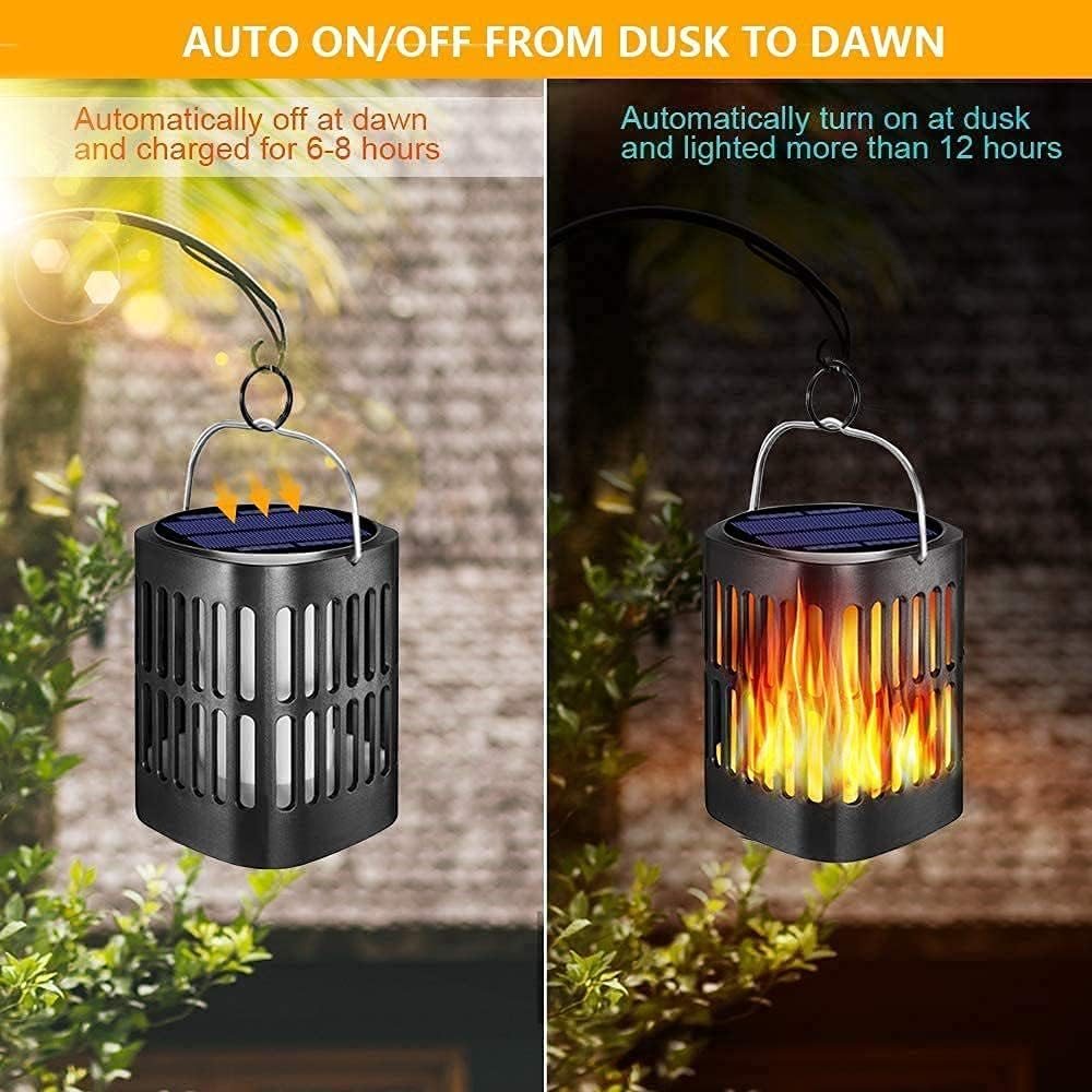 Solar LED Flame Lantern Light view 8